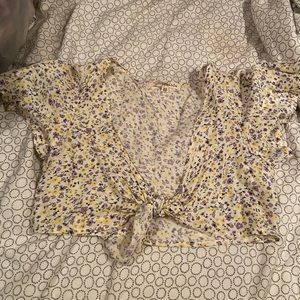 Flowery crop top